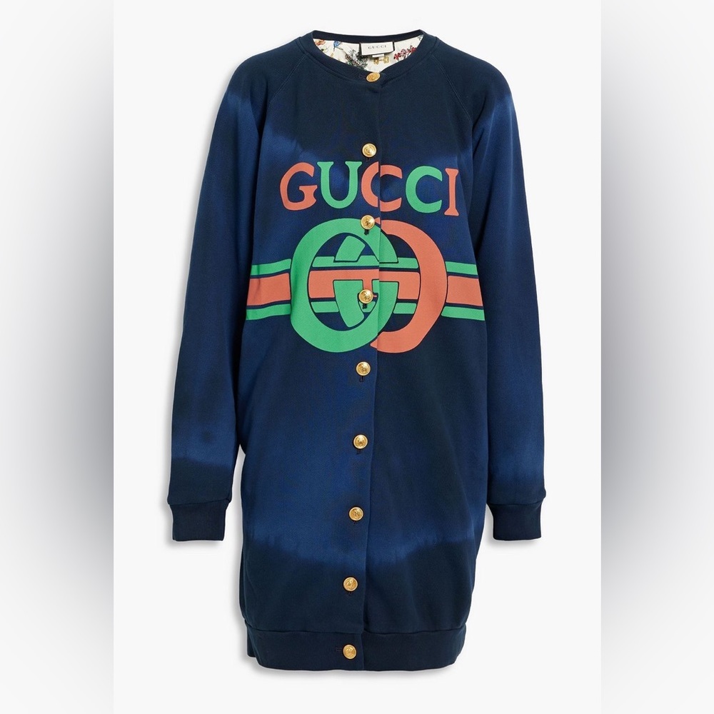 GUCCI
Printed French cotton-terry jacket XXS NWT.